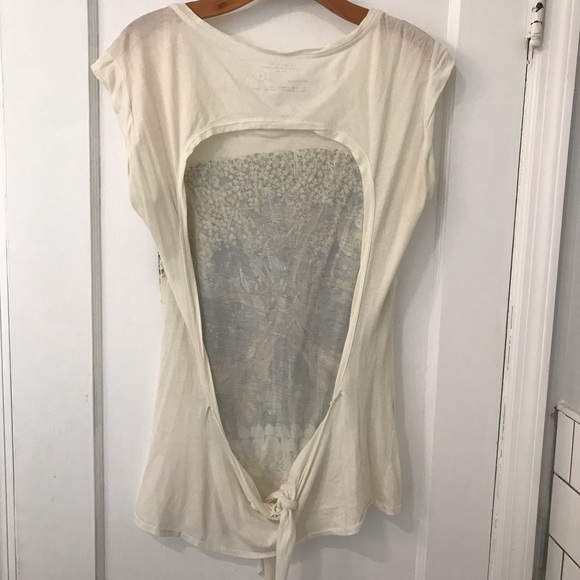 Rare All Saints Forgotten Woods backless T-shirt - Picture 4 of 8